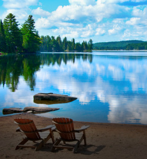 Lakeside view in Ontario Cottage Country